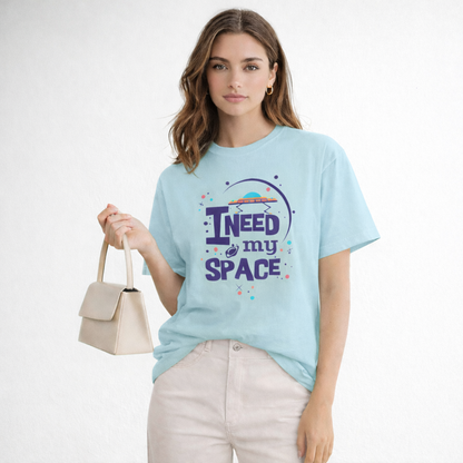 Vastrio Unisex I Need My Space T-Shirt for Men & Women | 100% Pure Cotton Round Neck Half Sleeve Printed Tee
