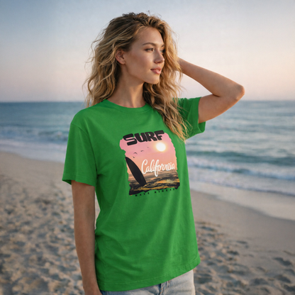 T-shirt unisexe classique à col rond, polyvalent et décontracté en toutes saisons