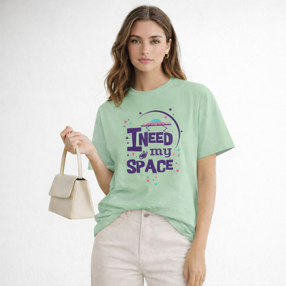Vastrio Unisex I Need My Space T-Shirt for Men & Women | 100% Pure Cotton Round Neck Half Sleeve Printed Tee