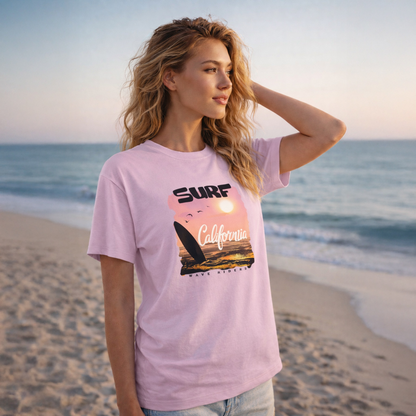 T-shirt unisexe classique à col rond, polyvalent et décontracté en toutes saisons