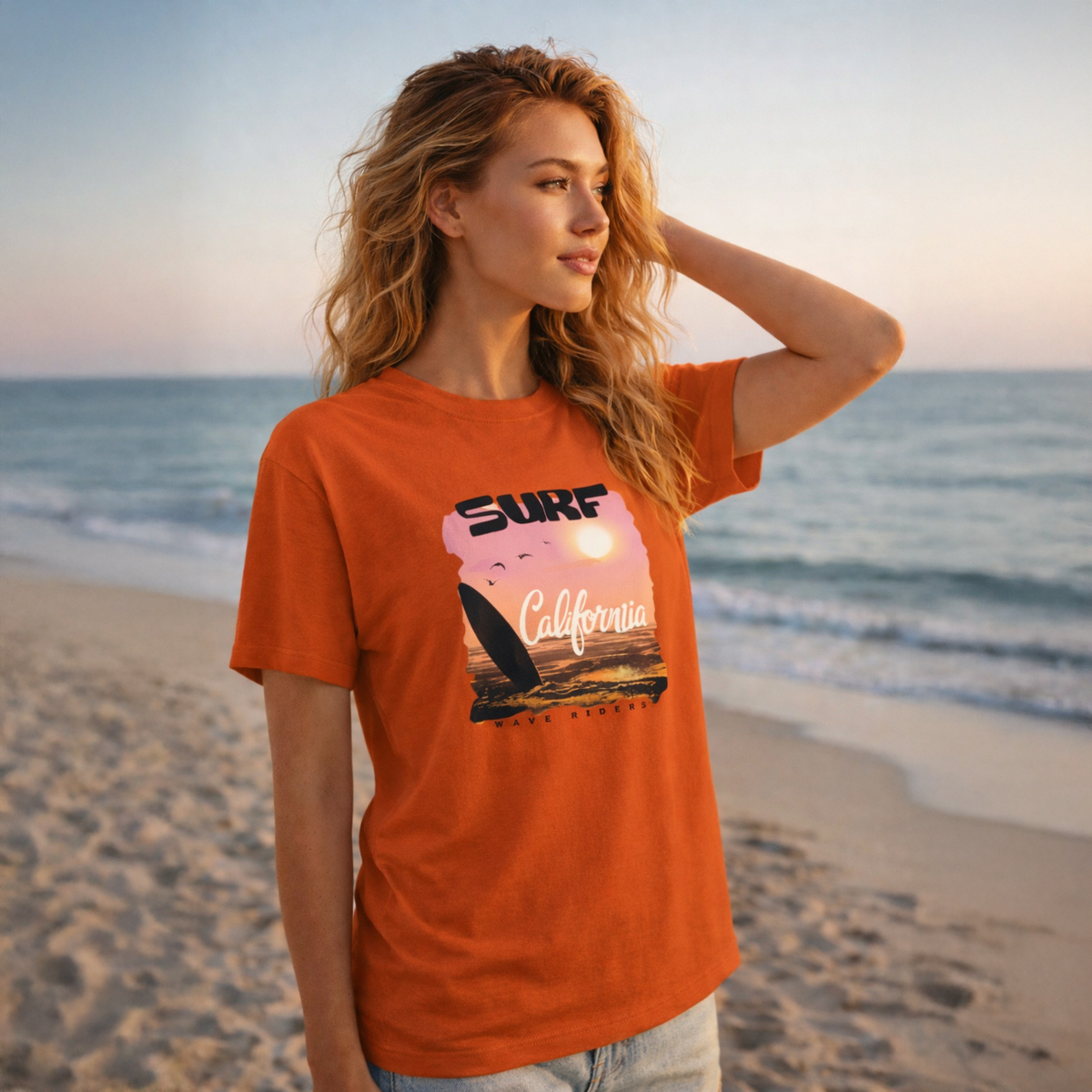 T-shirt unisexe classique à col rond, polyvalent et décontracté en toutes saisons