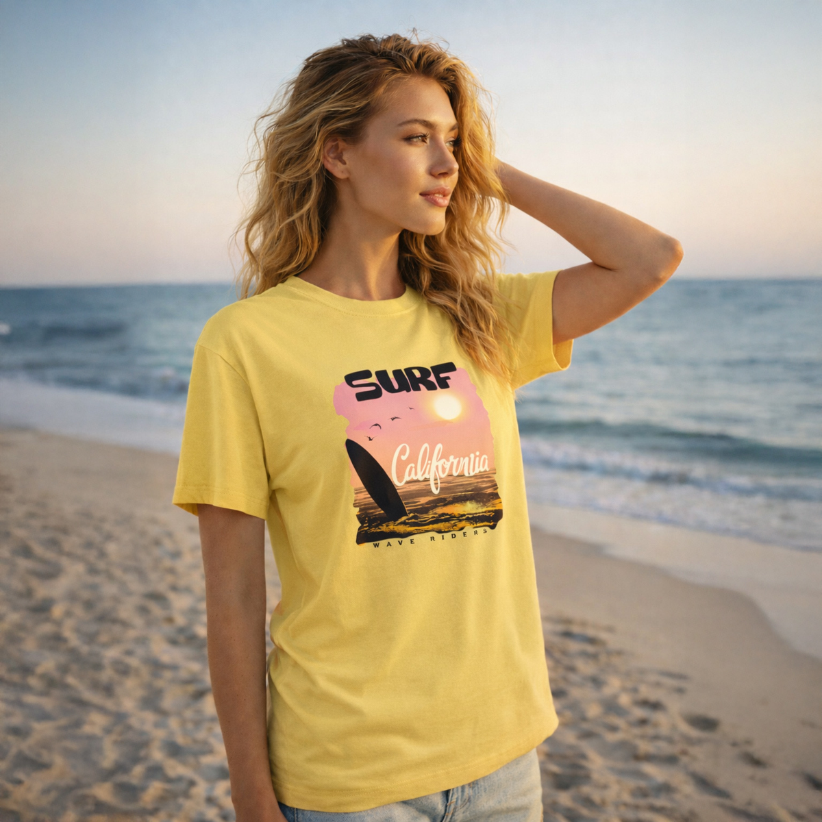 T-shirt unisexe classique à col rond, polyvalent et décontracté en toutes saisons