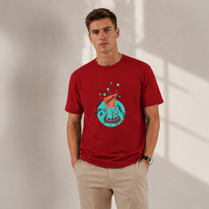Vastrio Unisex Drunken Pirates T-Shirt for Men & Women | 100% Pure Cotton Round Neck Half Sleeve Graphic Tee