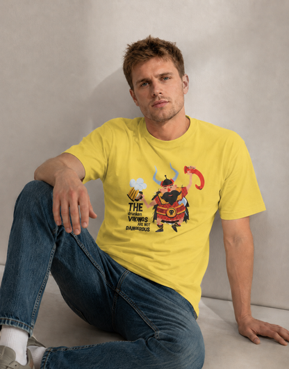 Vastrio Unisex Drunken Vikings T-Shirt for Men & Women | 100% Pure Cotton Round Neck Half Sleeve Funny Graphic Tee