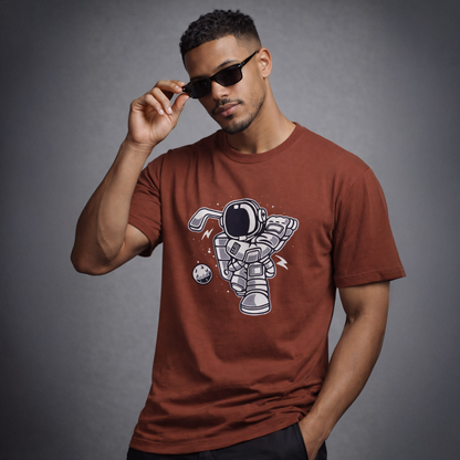 Vastrio Unisex Graphic Printed T Shirt for Men & Women | Astronaut Space Graphic T-Shirt | Trendy Streetwear Regular Fit Half Sleeve Casual T-Shirt