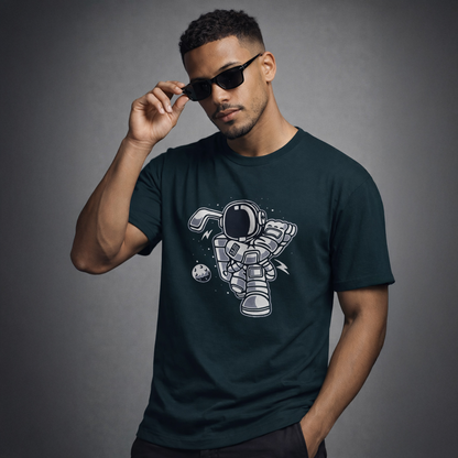 Vastrio Unisex Graphic Printed T Shirt for Men & Women | Astronaut Space Graphic T-Shirt | Trendy Streetwear Regular Fit Half Sleeve Casual T-Shirt