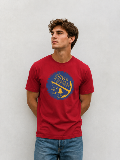 Vastrio Shiver Me Timbers Anchor Graphic T-Shirt | Unisex Tee