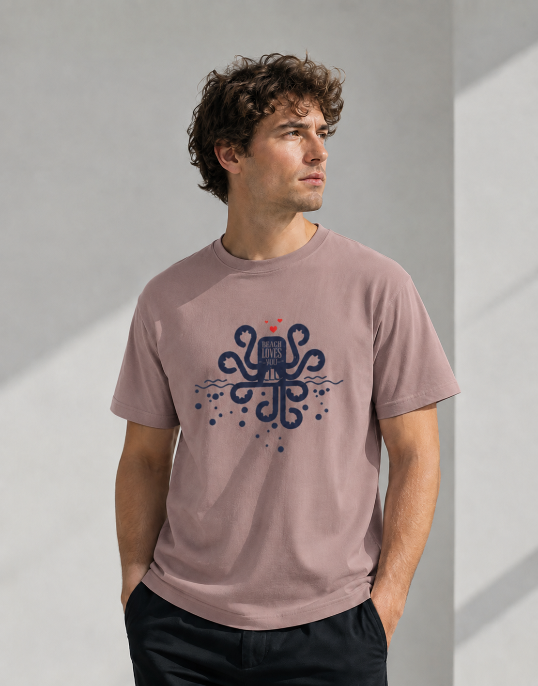 Vastrio Beach Loves You Ocean Graphic T-Shirt | Unisex Tee