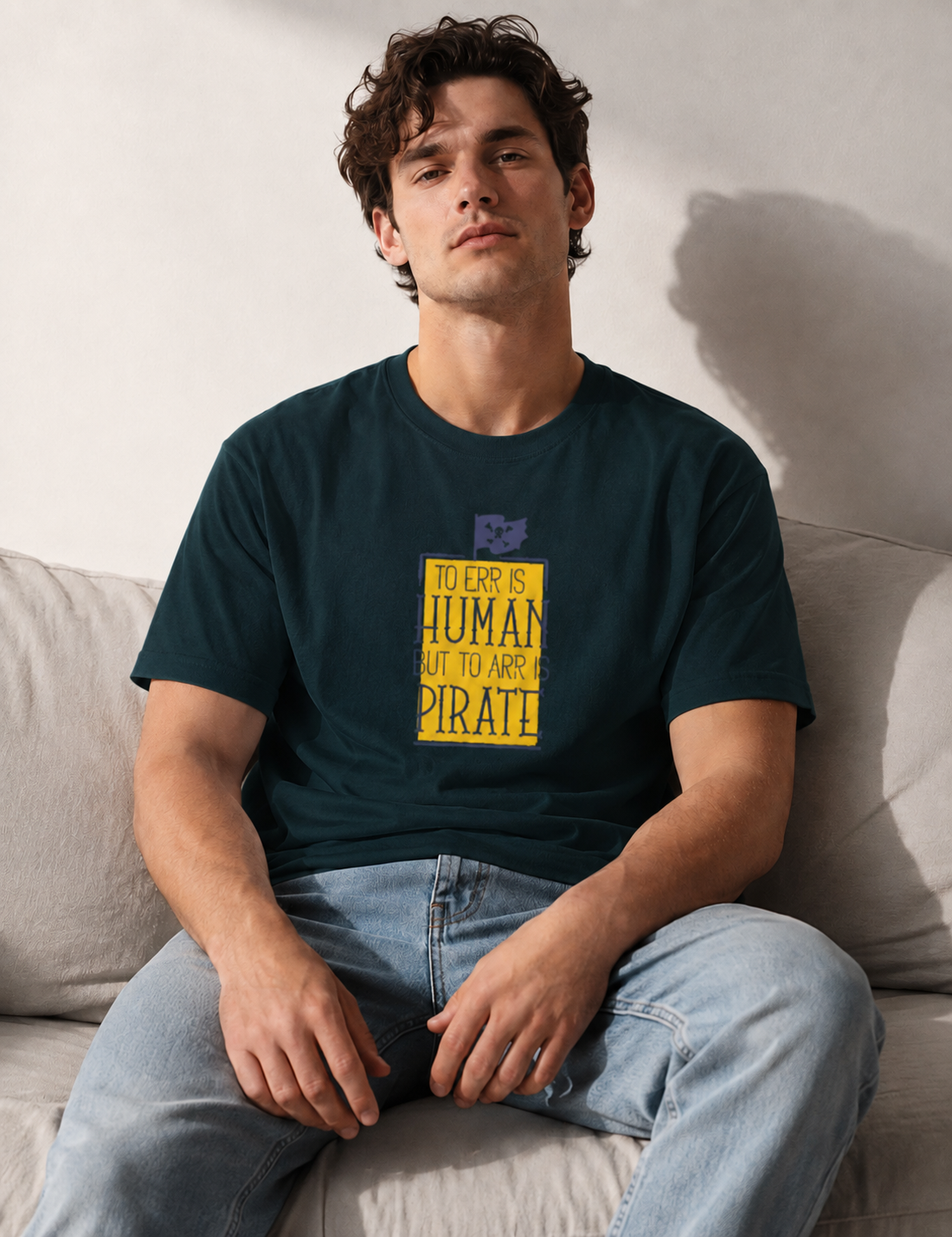 Vastrio To Err Is Human But To Arr Is Pirate Graphic T-Shirt | Unisex Tee