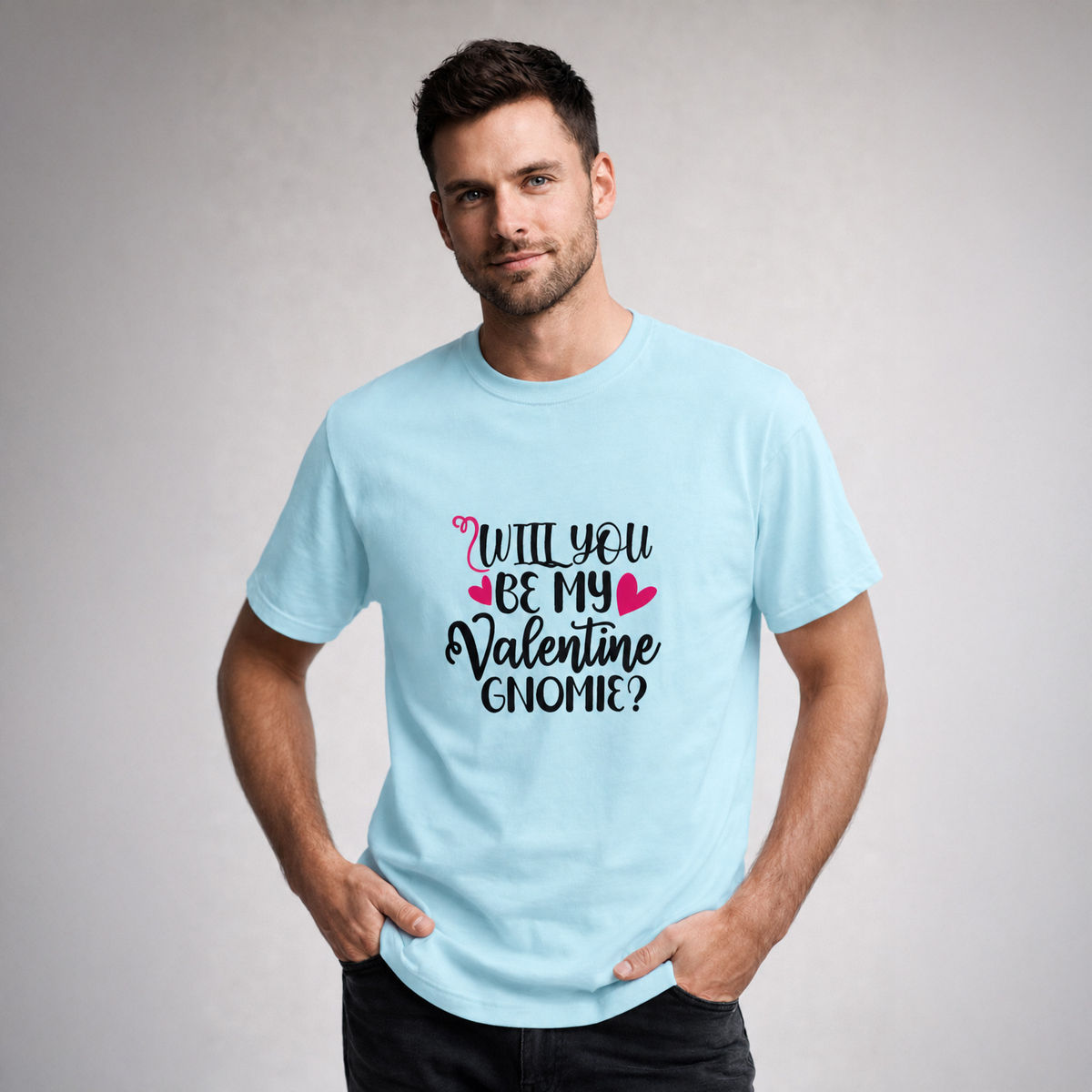 T-shirt unisexe classique à col rond | Collection Saint-Valentin