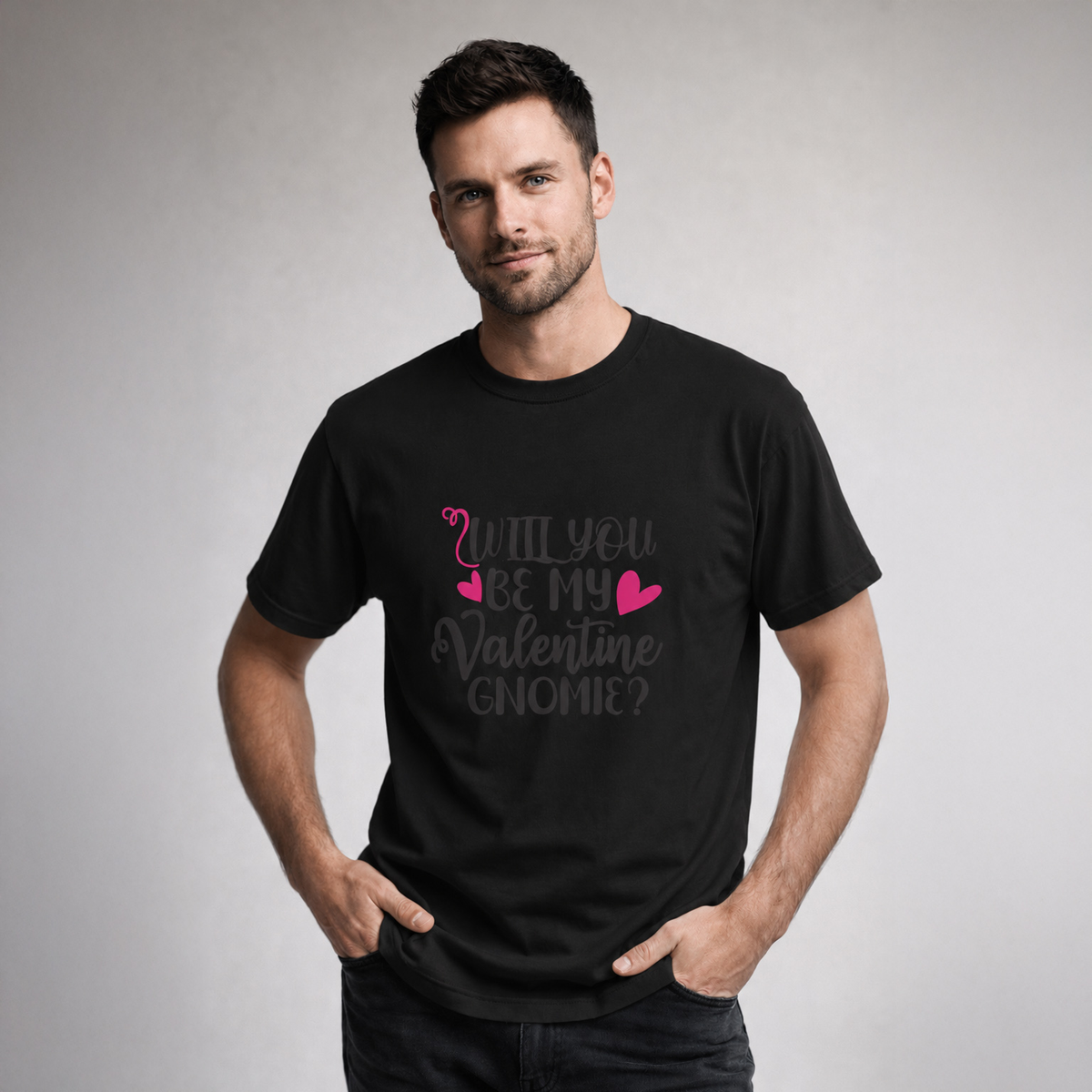 T-shirt unisexe classique à col rond | Collection Saint-Valentin