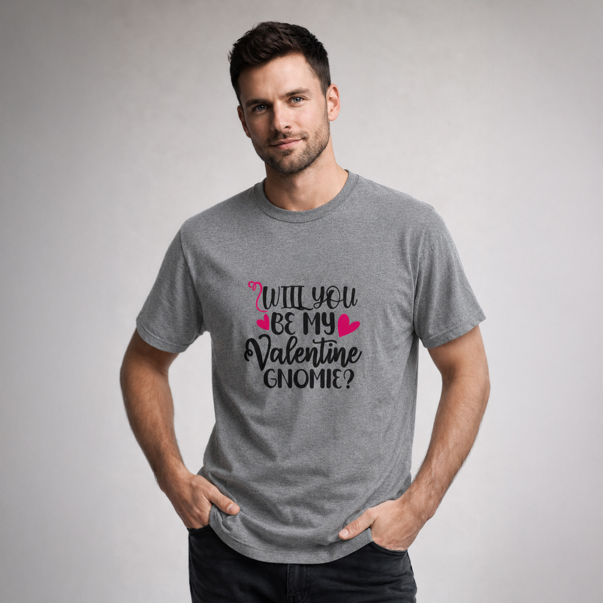 T-shirt unisexe classique à col rond | Collection Saint-Valentin