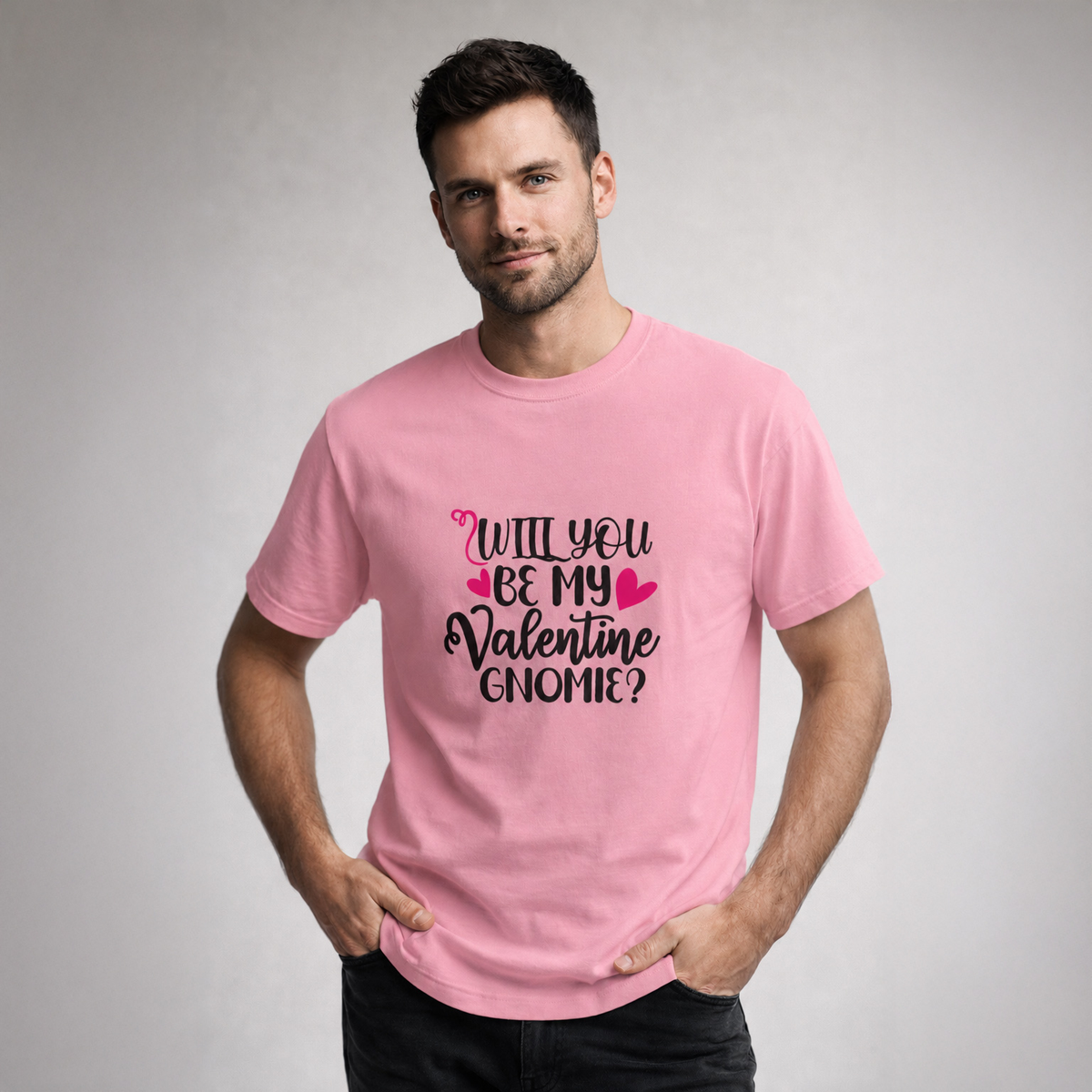 T-shirt unisexe classique à col rond | Collection Saint-Valentin