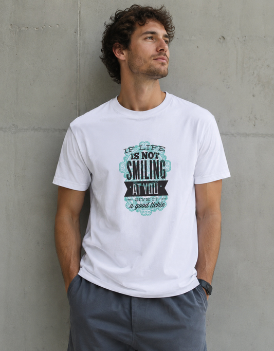 Vastrio Give It a Good Tickle Funny Quote Graphic T-Shirt | Unisex Tee