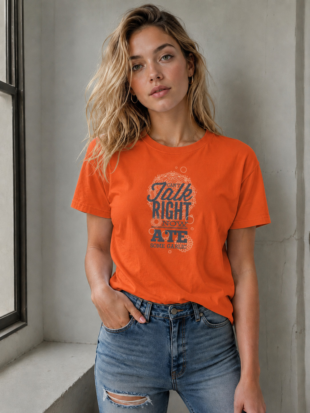 Vastrio Can’t Talk Ate Some Garlic Graphic T-Shirt | Unisex Tee