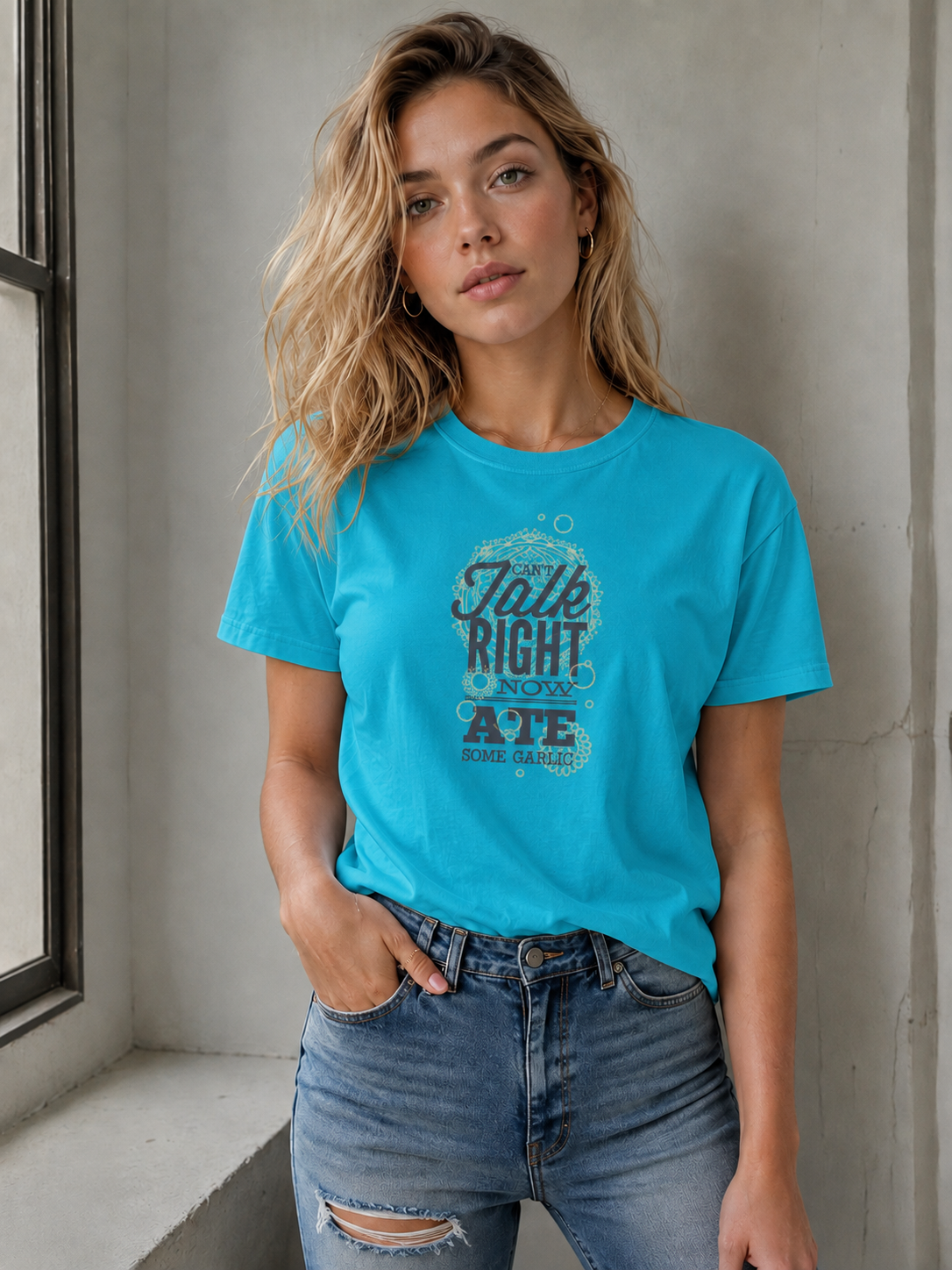 Vastrio Can’t Talk Ate Some Garlic Graphic T-Shirt | Unisex Tee