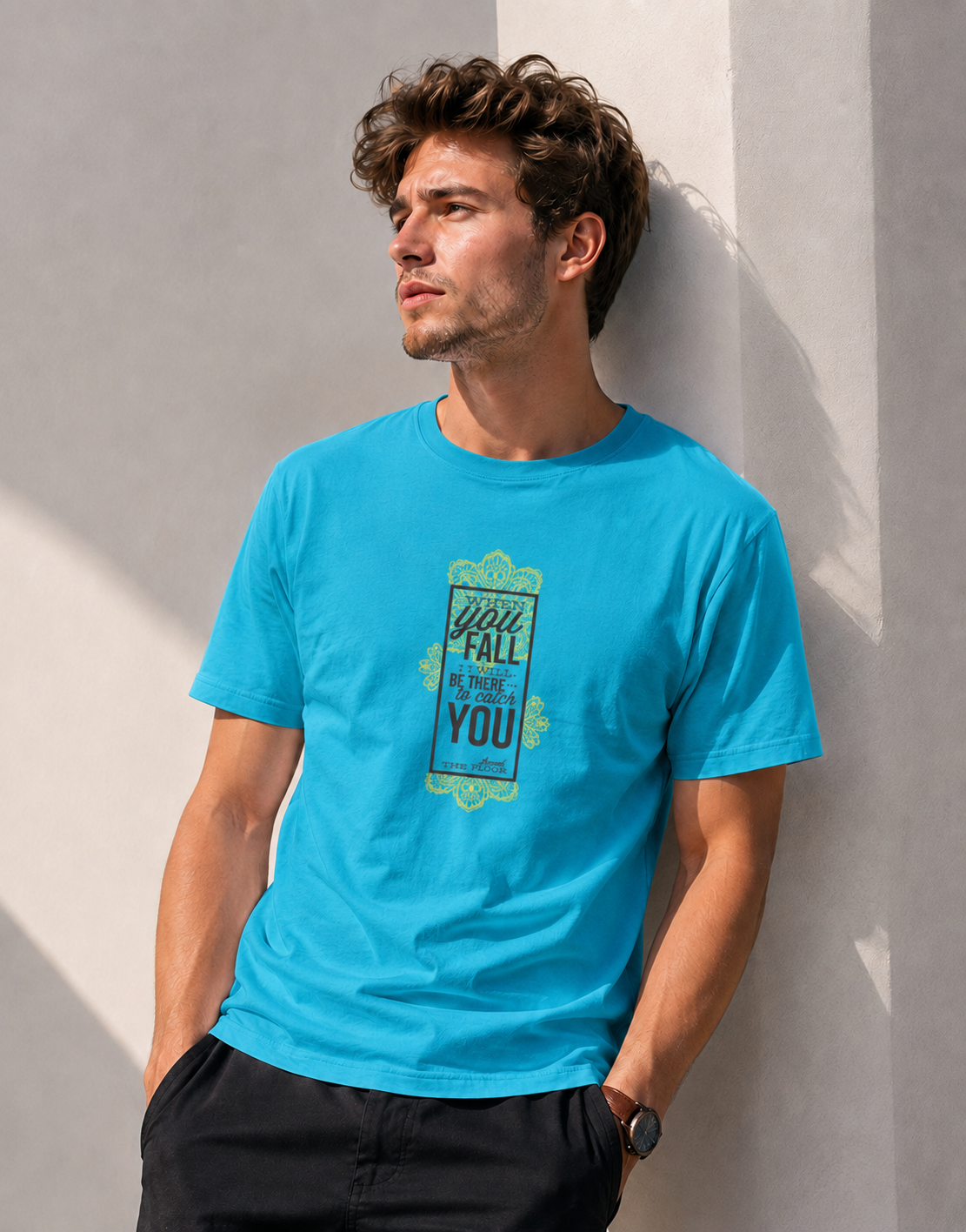 Vastrio When You Fall I Will Catch You Quote T-Shirt | Unisex Tee