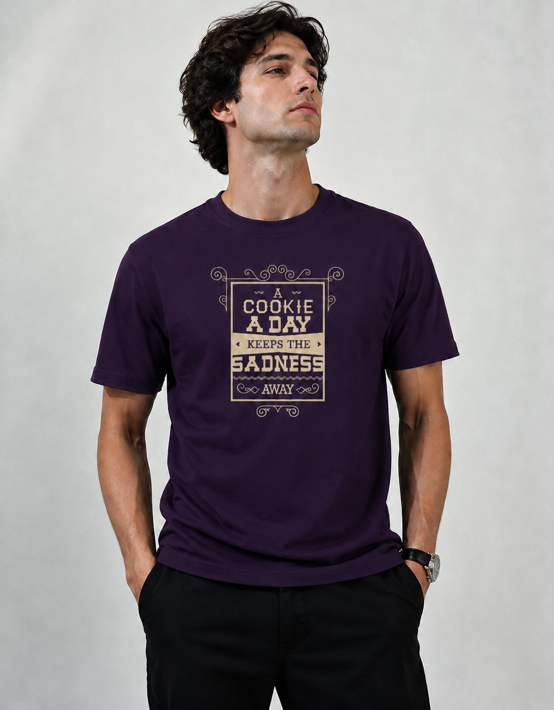 Vastrio Cookie Lover Graphic T-Shirt | Unisex Cotton Tee