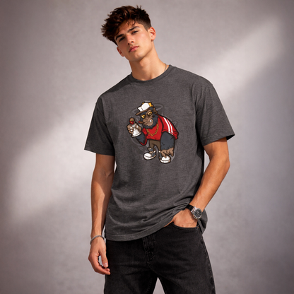 Vastrio Unisex Gorilla Graphic Printed T-Shirt for Men & Women | Regular Fit Round Neck Short Sleeve Casual Streetwear T-Shirt