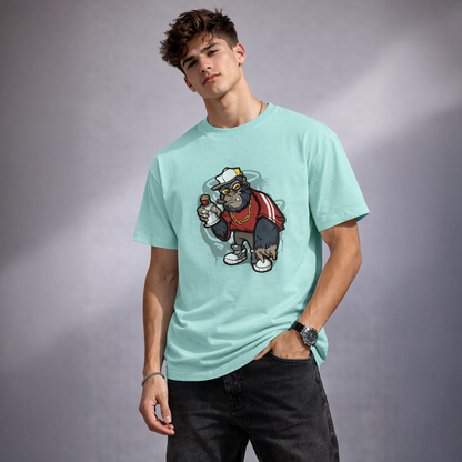 Vastrio Unisex Gorilla Graphic Printed T-Shirt for Men & Women | Regular Fit Round Neck Short Sleeve Casual Streetwear T-Shirt