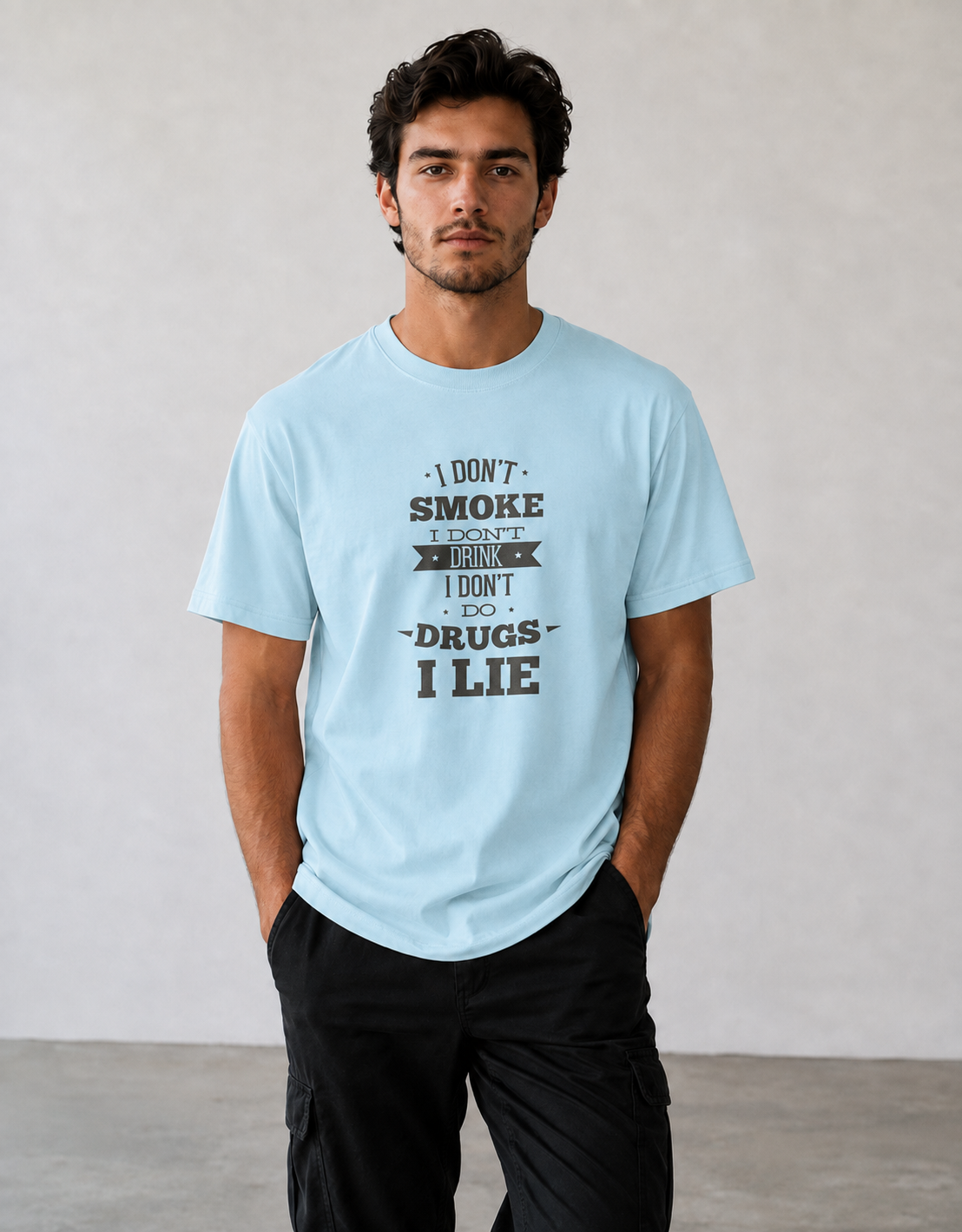 Vastrio Funny I Do Not Smoke Quote Graphic T-Shirt | Unisex Cotton Tee