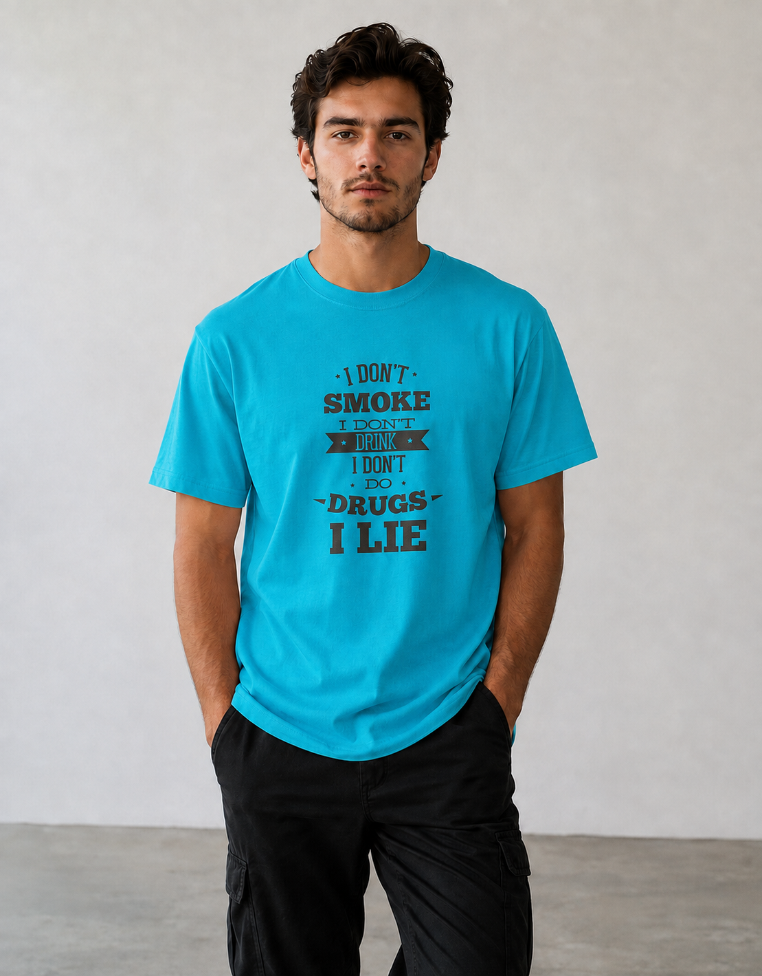 Vastrio Funny I Do Not Smoke Quote Graphic T-Shirt | Unisex Cotton Tee