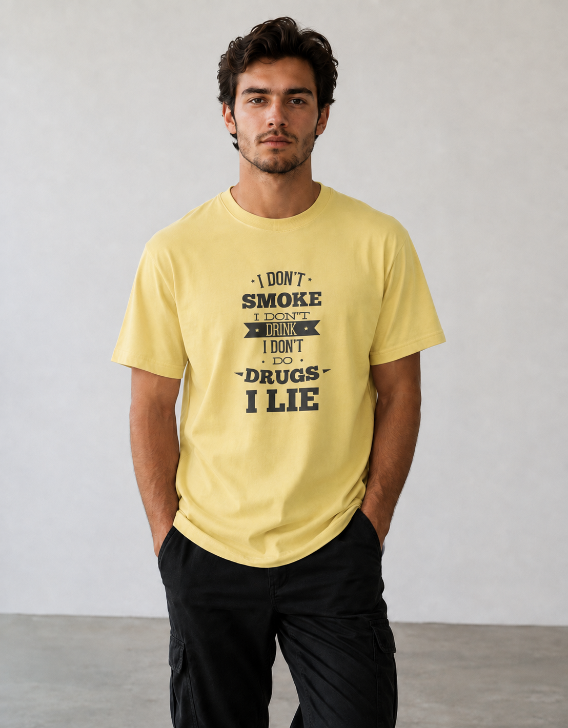 Vastrio Funny I Do Not Smoke Quote Graphic T-Shirt | Unisex Cotton Tee