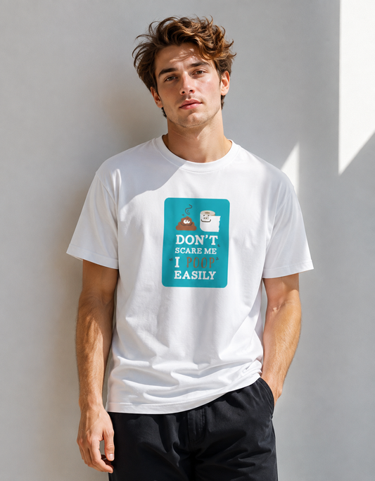 Vastrio Funny Poop Quote Graphic T-Shirt | Unisex Cotton Tee