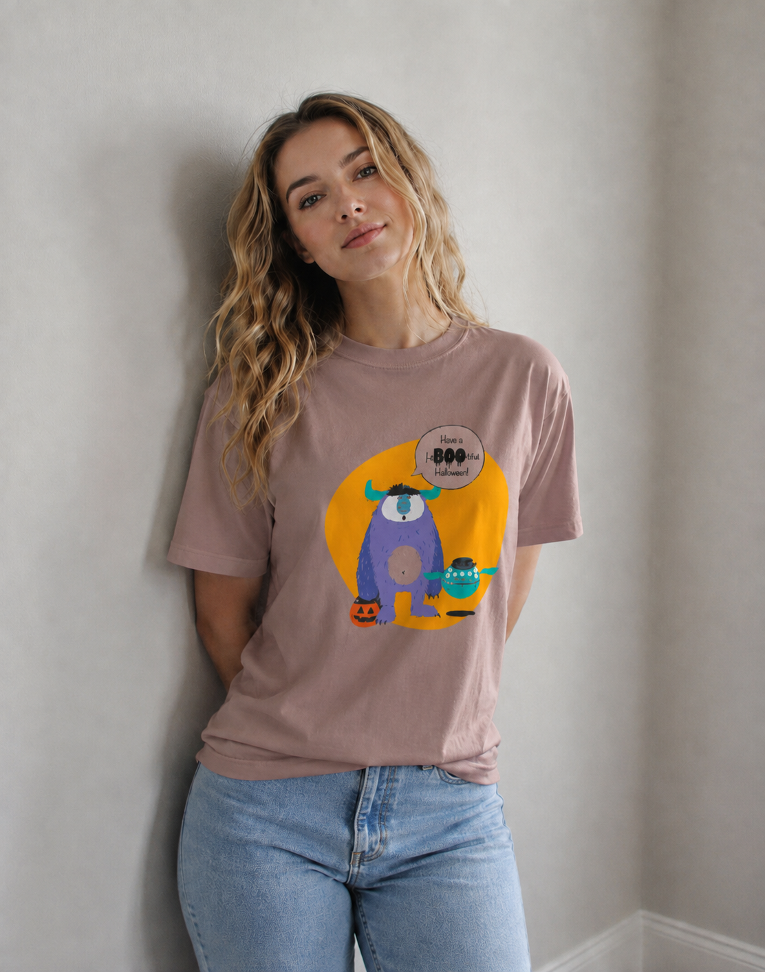 Vastrio Halloween Monster Graphic T-Shirt | Unisex Cotton Tee