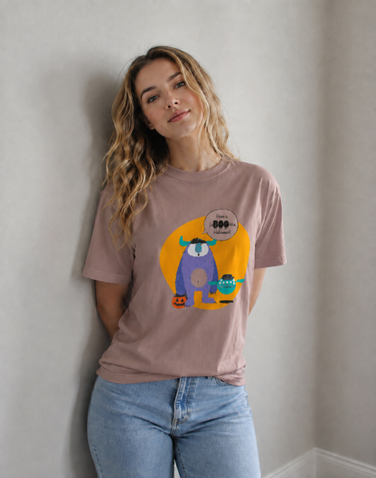 Vastrio Halloween Monster Graphic T-Shirt | Unisex Cotton Tee