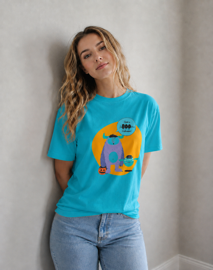 Vastrio Halloween Monster Graphic T-Shirt | Unisex Cotton Tee