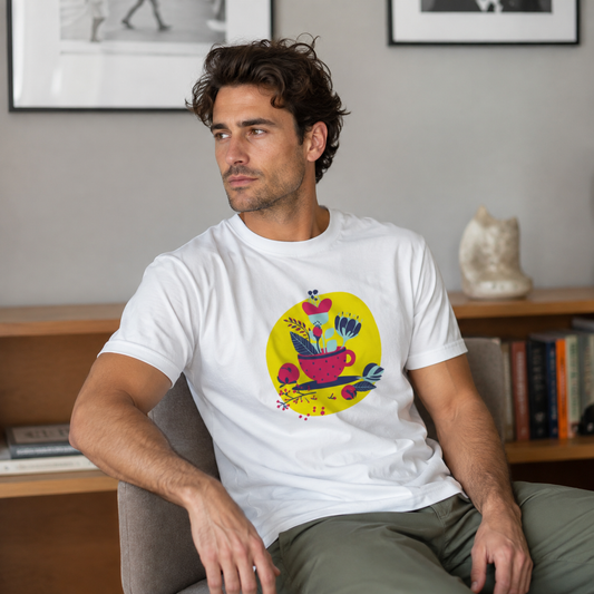 Vastrio Cute Artistic Graphic T-Shirt | Unisex 100% Cotton Regular Fit Tee