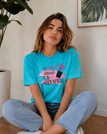 Vastrio Lipstick Quote Graphic T-Shirt | Unisex Cotton Regular Fit