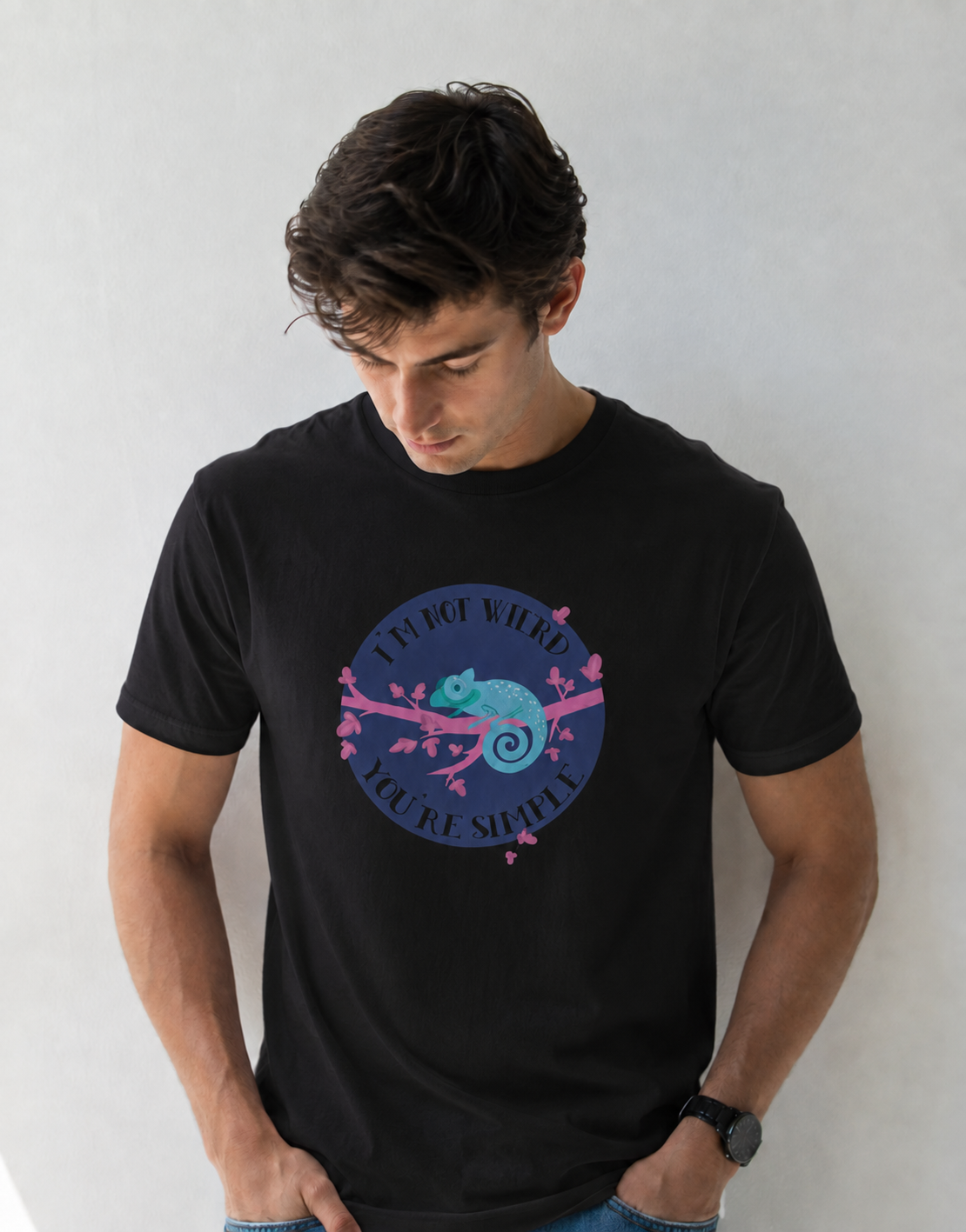 Vastrio Chameleon Graphic T-Shirt | Unisex Cotton Regular Fit