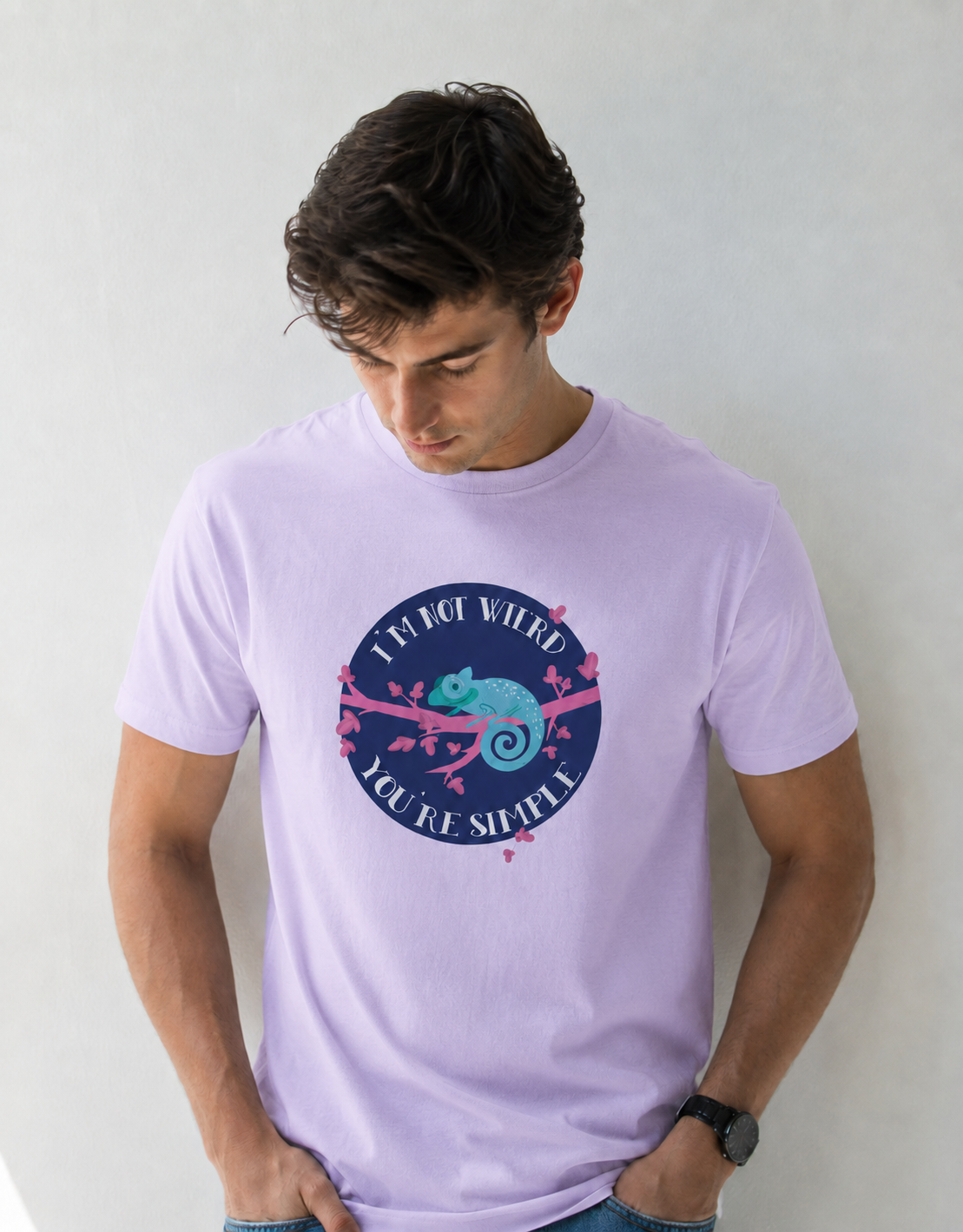 Vastrio Chameleon Graphic T-Shirt | Unisex Cotton Regular Fit