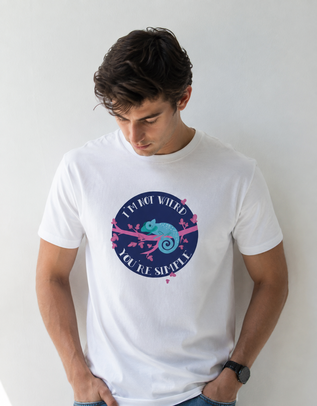 Vastrio Chameleon Graphic T-Shirt | Unisex Cotton Regular Fit