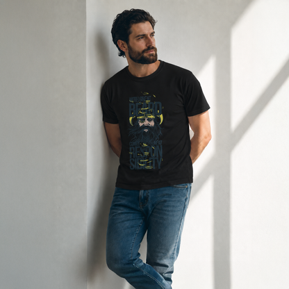 Vastrio Unisex Men's Graphic Printed T-Shirt | With Great Beard Comes Great Responsibility Typography T-Shirt | Casual Cotton Round Neck T-Shirt