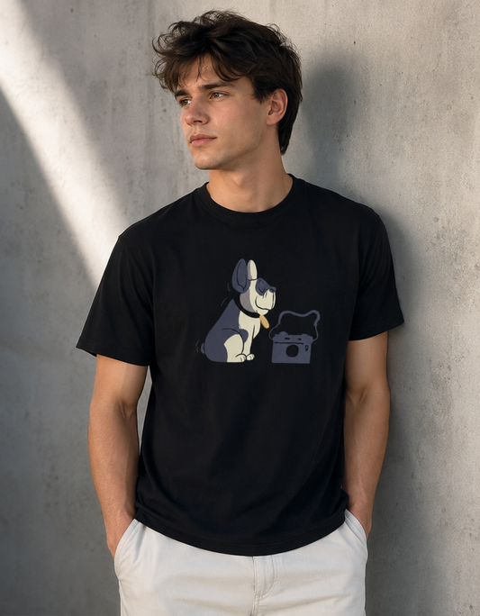 Vastrio Dog Graphic T-Shirt | Unisex Cotton Regular Fit