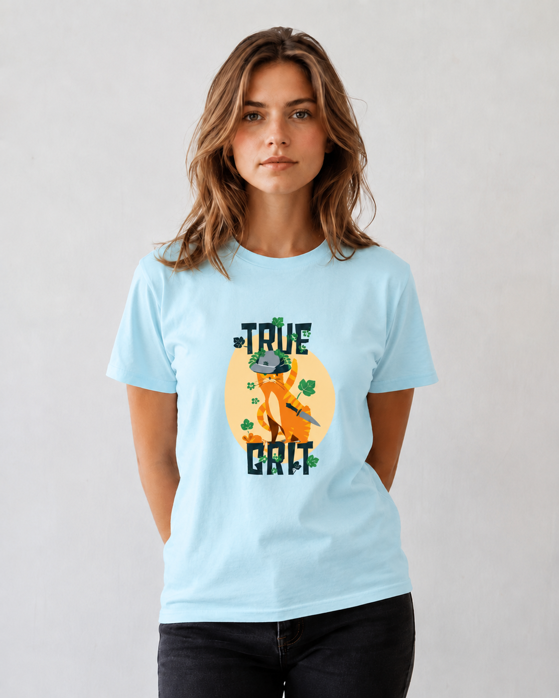 Vastrio True Grit Graphic T-Shirt | Unisex Cotton Regular Fit