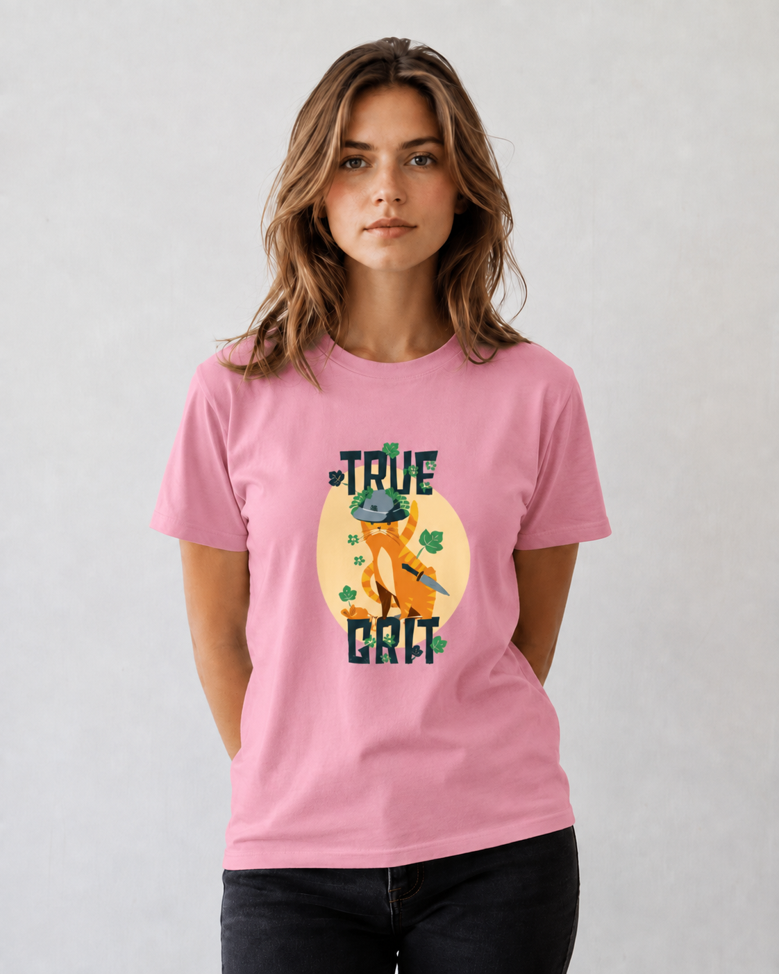 Vastrio True Grit Graphic T-Shirt | Unisex Cotton Regular Fit