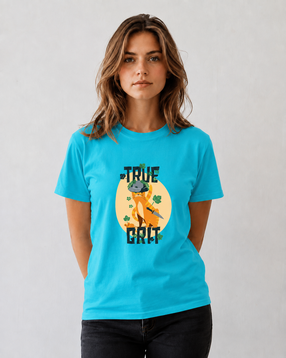 Vastrio True Grit Graphic T-Shirt | Unisex Cotton Regular Fit