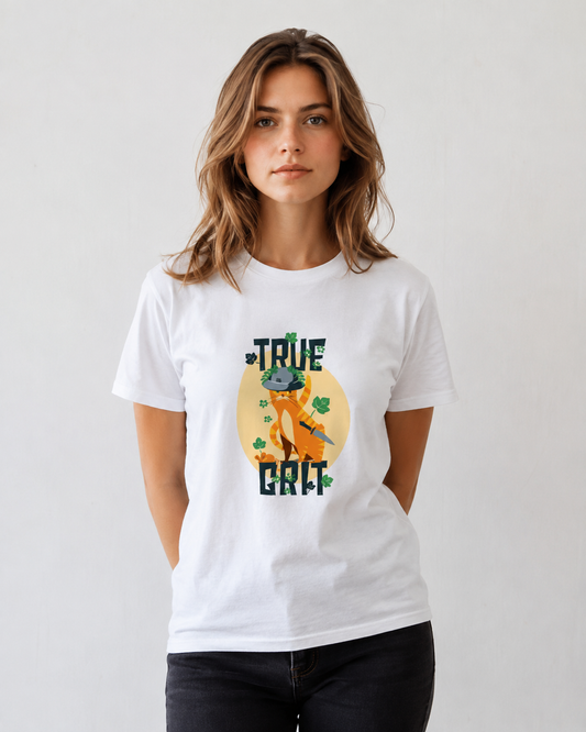 Vastrio True Grit Graphic T-Shirt | Unisex Cotton Regular Fit