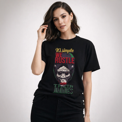 Vastrio Unisex Gorilla Graphic Printed T Shirt for Men & Women | Regular Fit Crew Neck Short Sleeve Casual Streetwear T-Shirt