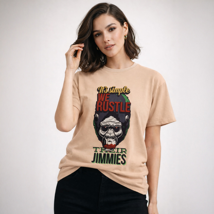 Vastrio Unisex Gorilla Graphic Printed T Shirt for Men & Women | Regular Fit Crew Neck Short Sleeve Casual Streetwear T-Shirt