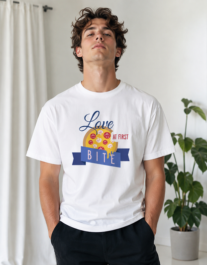 Vastrio Pizza Graphic T-Shirt | Unisex Cotton Regular Fit