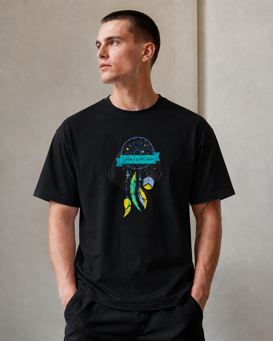 Vastrio Dreamcatcher Graphic T-Shirt | Unisex Cotton Regular Fit