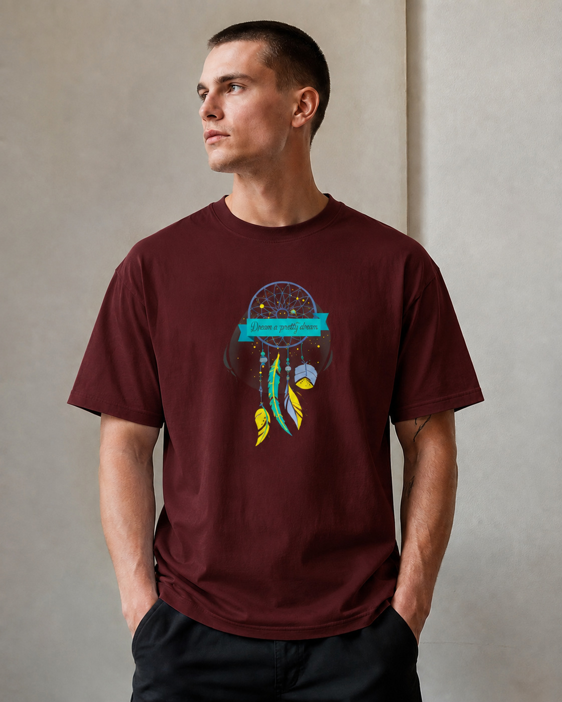 Vastrio Dreamcatcher Graphic T-Shirt | Unisex Cotton Regular Fit