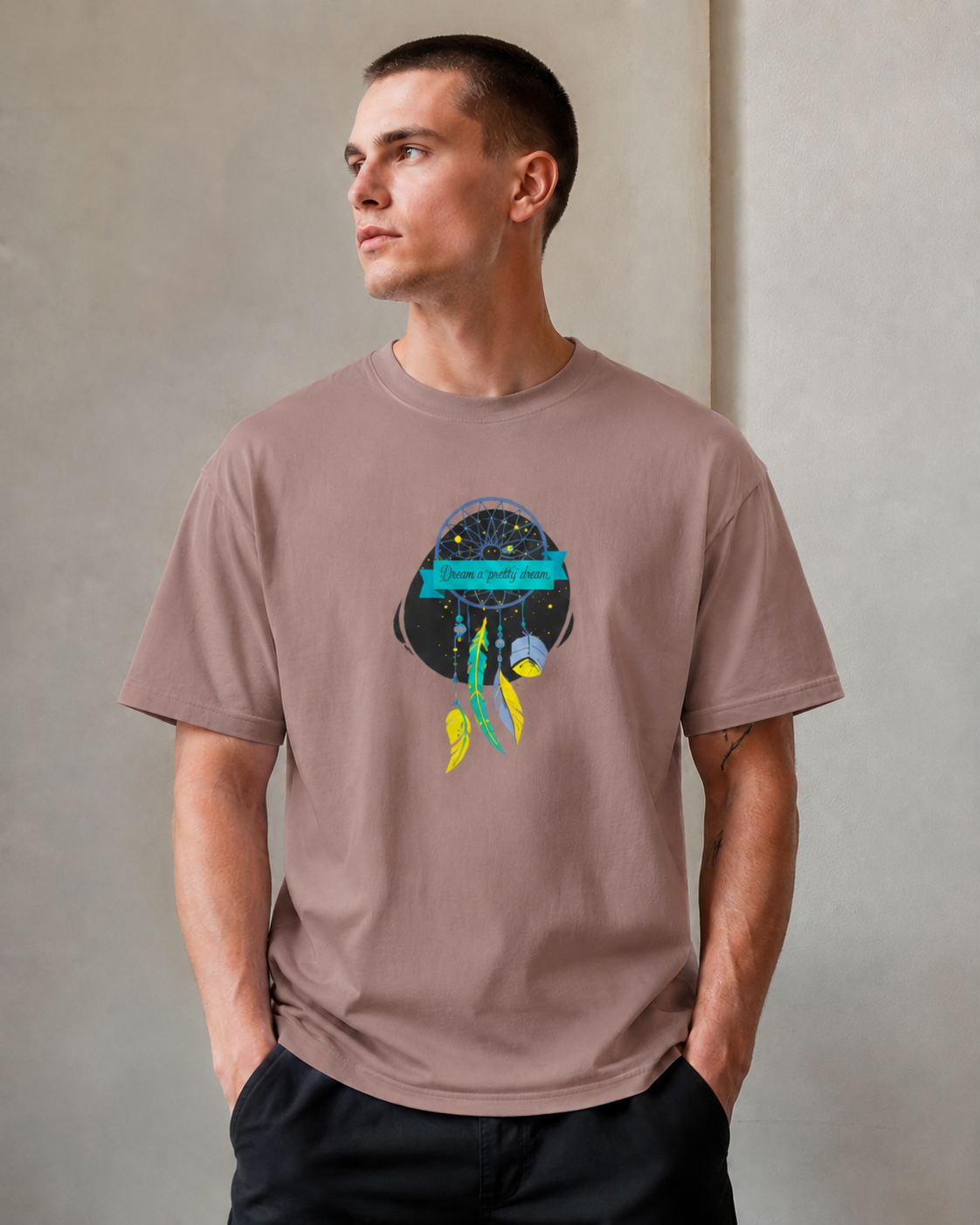 Vastrio Dreamcatcher Graphic T-Shirt | Unisex Cotton Regular Fit