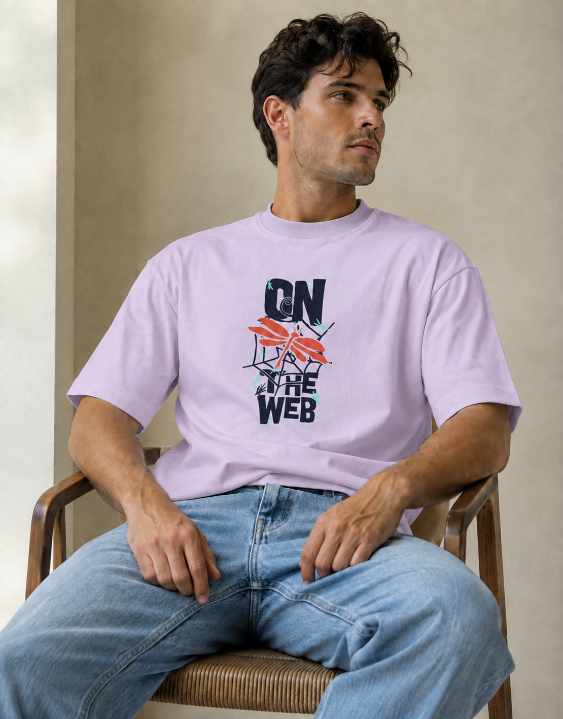 Vastrio On The Web Graphic T-Shirt | Unisex Cotton Regular Fit