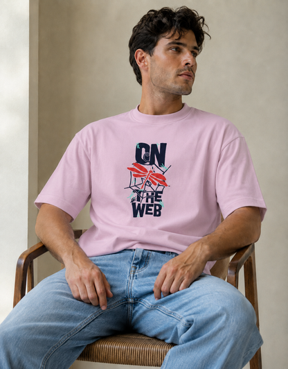 Vastrio On The Web Graphic T-Shirt | Unisex Cotton Regular Fit